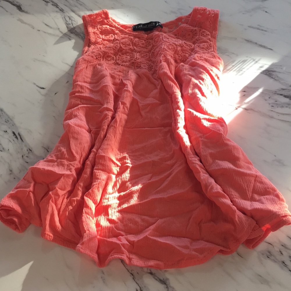Pink tank top blouse